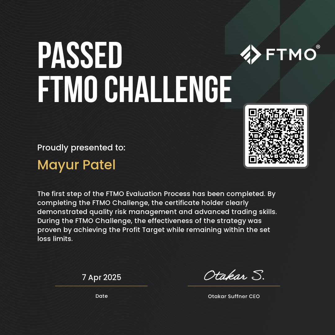 Mayur Patel — Passed Challenge
